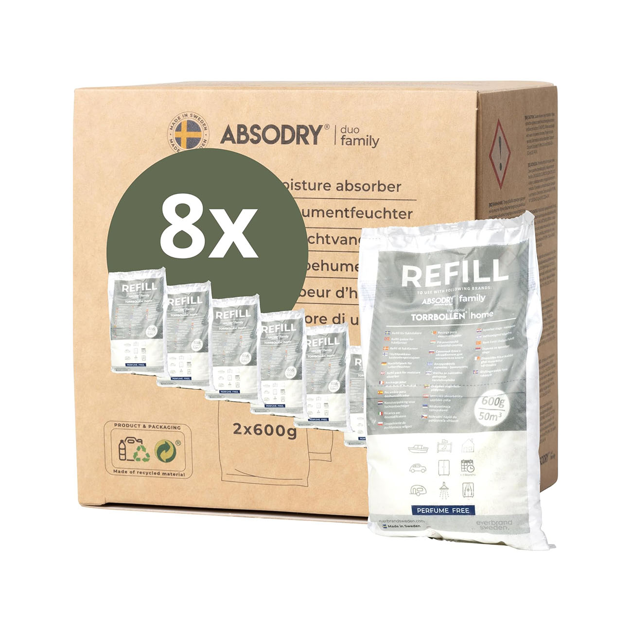 Absodry 600g Refill Bag Multipacks for Series 6, 12 & Hanger
